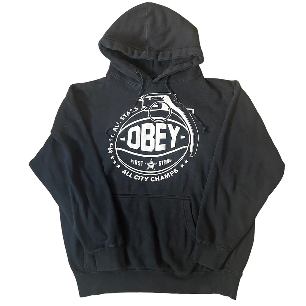 Obey Vintage Grenade Hoodie - Black